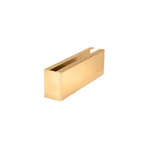 Satin Brass 12" Welded End Cladding for B5A Series Base Shoe