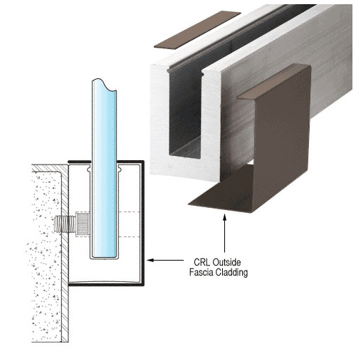 Dark Bronze Outside Fascia Cladding 120" Long - B6S Series 120" Stock Length