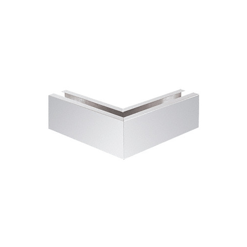 Polished Stainless 12" 90 degree Mitered Corner Cladding for B7S Series Heavy-Duty Square Base Shoe