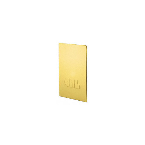 Satin Brass End Cap for B5L Series Low Profile Base Shoe