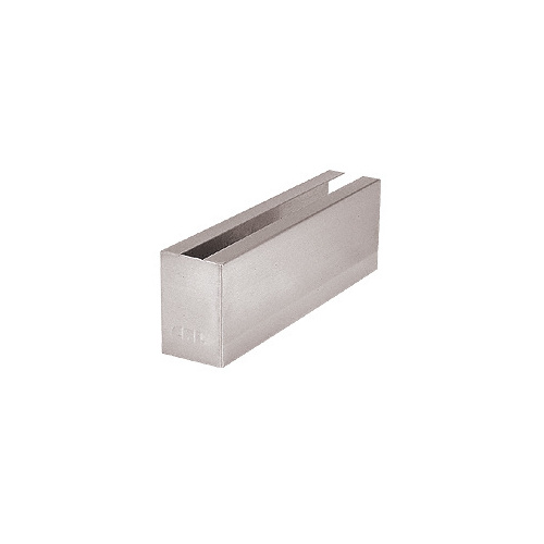 CRL B7SWCBS Brushed Stainless Grade 304 12" Welded End Cladding for B7S Series Heavy-Duty Square Base Shoe