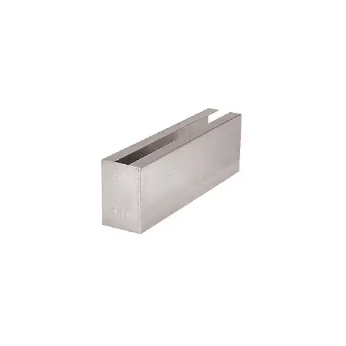 Brushed Stainless 12" Welded End Cladding for B5S Series Standard Square Base Shoe