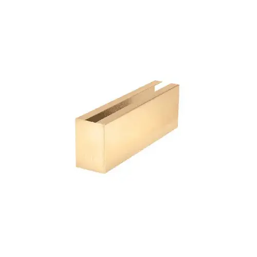 Polished Brass 12" Welded End Cladding for B5L Series Low Profile Base Shoe