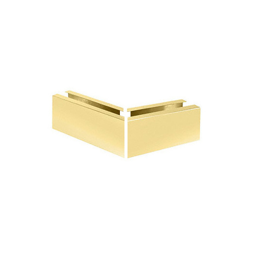 Satin Brass 12" Mitered 135 degree Corner Cladding for B5S Series Standard Square Base Shoe