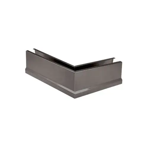 Dark Bronze 12" 135 degree Mitered Corner Cladding for B5T Series Tapered Base Shoe