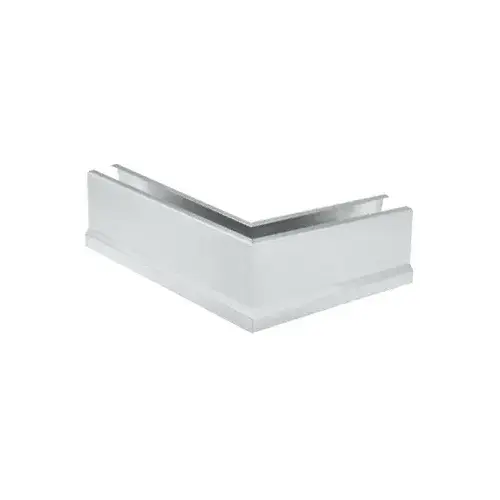 Satin Anodized 12" 135 degree Mitered Corner Cladding for B5T Series Tapered Base Shoe