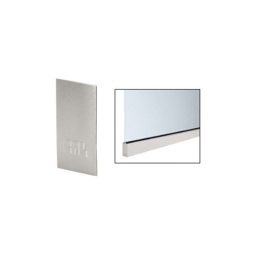 CRL B5WECBS Brushed Stainless End Cap for W5B Series Windscreen and Smoke Baffle Base Shoe