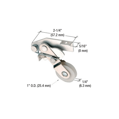 1" Nylon Sliding Screen Door Roller