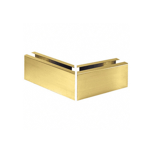 Satin Brass 12" Mitered 135 Degree Corner Cladding for L68S Series Laminated Square Base Shoe