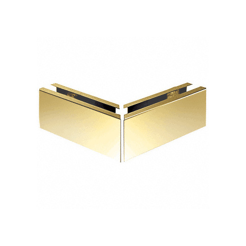 Polished Brass 12" Mitered 90 Degree Corner Cladding for L68S Series Laminated Square Base Shoe