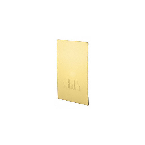 Satin Brass End Caps for B7S Series Heavy-Duty Square Base Shoe