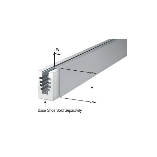 Surfacemate BACBS10 Brushed Stainless Straight Cladding for B5A Series Base Shoe