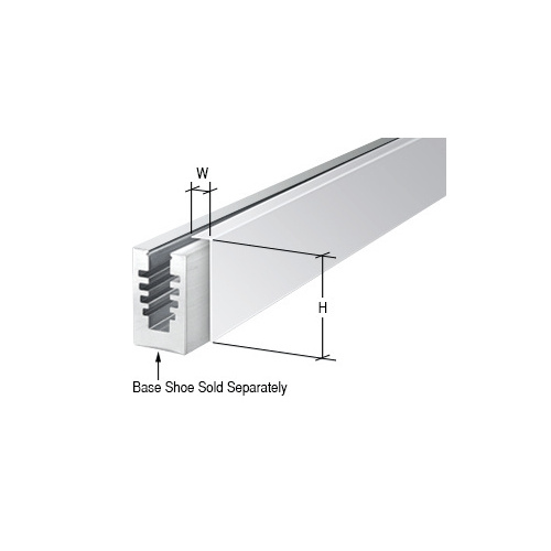 Polished Stainless Straight Cladding for B5A Series Base Shoe