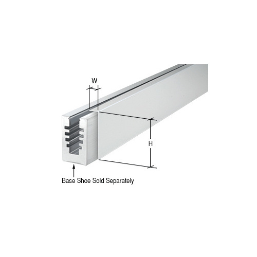 Surfacemate BACSA10 Satin Anodized Straight Cladding for B5A Series Base Shoe