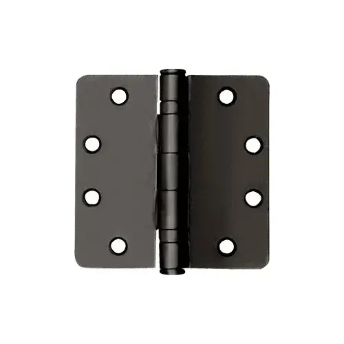 Bronze Non-Removable Pin Standard Weight 1/4" Radius Ball Bearing Template Butt Hinge