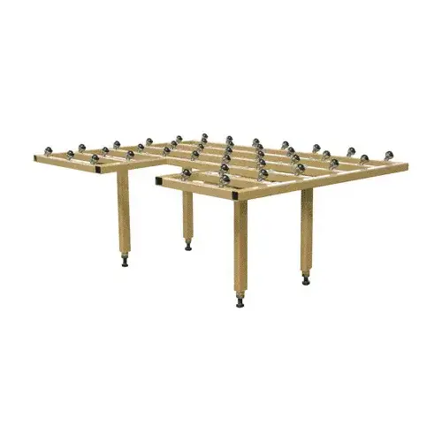 CRL BC1NPT84X156 84" x 156" Ball Caster Inspection Table