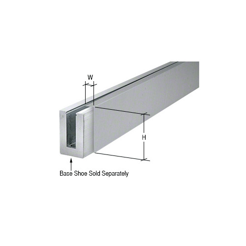 CRL BLCBS10 Brushed Stainless Cladding for B5L Series Low Profile Base Shoe