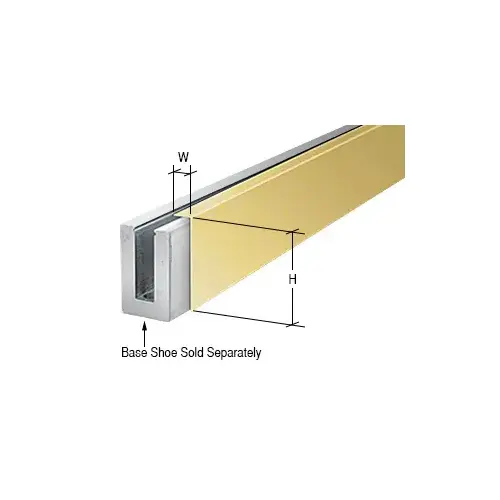 Polished Brass Cladding for B5L Series Low Profile Base Shoe