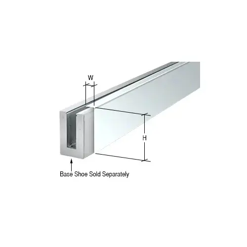 Polished Stainless Cladding for B5L Series Low Profile Base Shoe