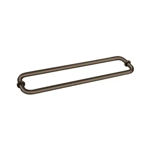 CRL BM18X180RB Oil Rubbed Bronze 18" BM Series Back-to-Back Tubular Towel Bars with Metal Washers