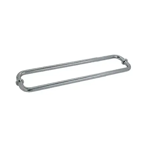 CRL BM18X18BN Brushed Nickel 18" BM Series Back-to-Back Tubular Towel Bars with Metal Washers