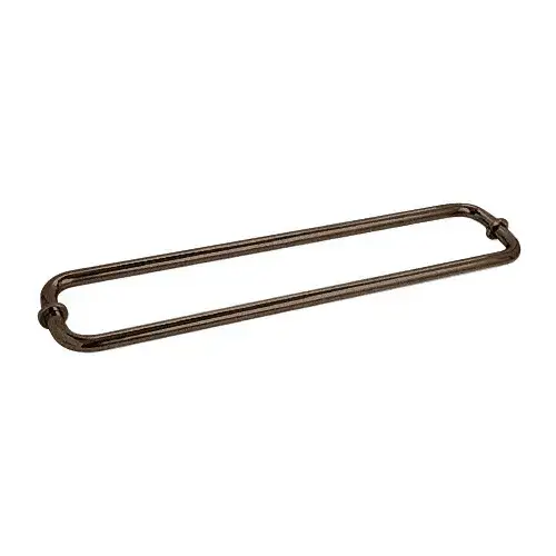 CRL BM24X240RB Oil Rubbed Bronze 24" BM Series Back-to-Back Tubular Towel Bars With Metal Washers