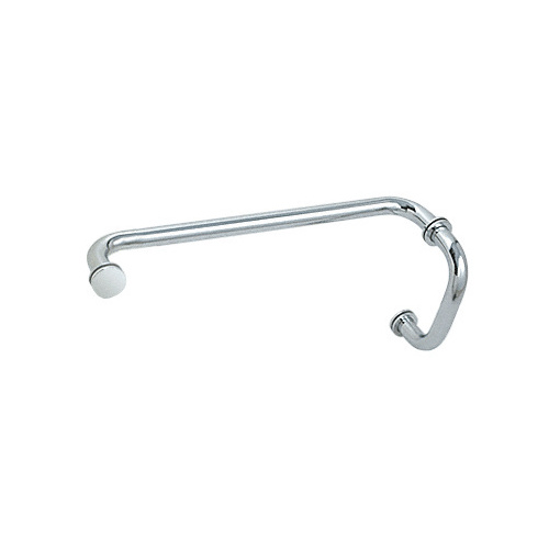 Polished Chrome 6" Pull Handle and 12" Towel Bar BM Series Combination With Metal Washers