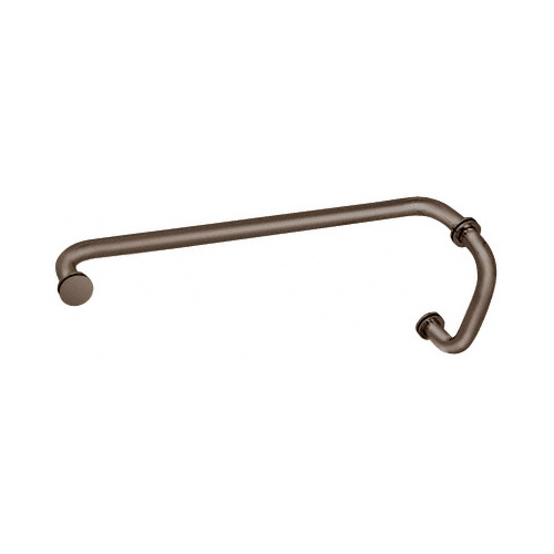 CRL BM6X180RB Oil Rubbed Bronze 6" Pull Handle and 18" Towel Bar BM Series Combination With Metal Washers