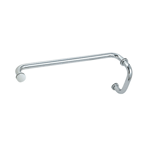 Polished Chrome 6" Pull Handle and 18" Towel Bar BM Series Combination With Metal Washers