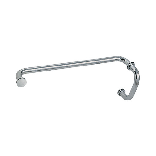 Polished Nickel 6" Pull Handle and 18" Towel Bar BM Series Combination With Metal Washers