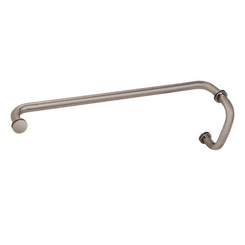 Brushed Nickel 6" Pull Handle and 22" Towel Bar BM Series Combination With Metal Washers