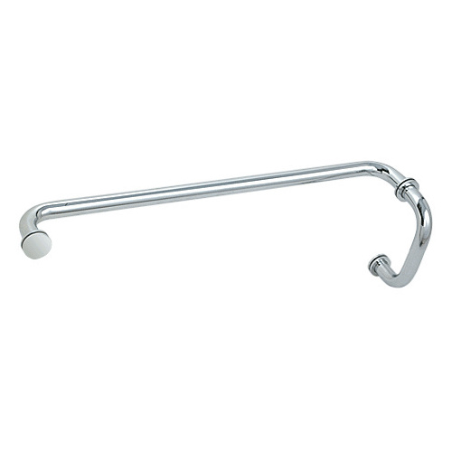Polished Chrome 6" Pull Handle and 22" Towel Bar BM Series Combination With Metal Washers