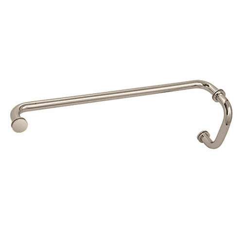Polished Nickel 6" Pull Handle and 22" Towel Bar BM Series Combination With Metal Washers