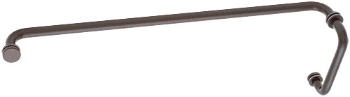 CRL BM6X240RB Oil Rubbed Bronze 6" Pull Handle and 24" Towel Bar BM Series Combination With Metal Washers