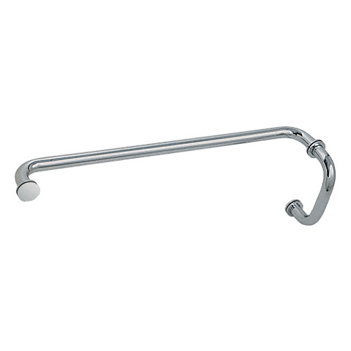 Polished Nickel 6" Pull Handle and 24" Towel Bar BM Series Combination With Metal Washers