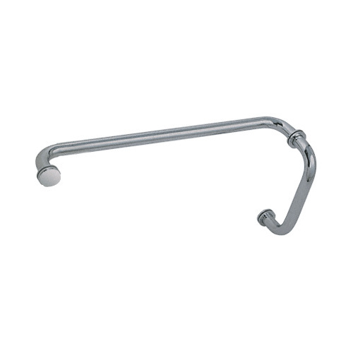 Brushed Nickel 8" Pull Handle and 18" Towel Bar BM Series Combination With Metal Washers