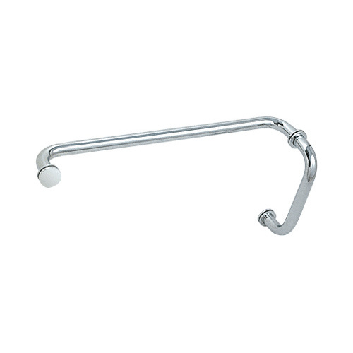 Polished Chrome 8" Pull Handle and 20" Towel Bar BM Series Combination With Metal Washers