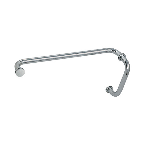 Polished Nickel 8" Pull Handle and 18" Towel Bar BM Series Combination With Metal Washers