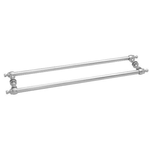 Polished Chrome Colonial Style 24" Back-to-Back Towel Bars Polished Chrome Colonial Style 24" Back-to-Back Towel Bars