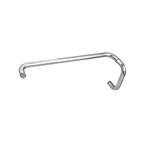 CRL BMNW6X18CH Polished Chrome 6" Pull Handle and 18" Towel Bar BM Series Combination Without Metal Washers