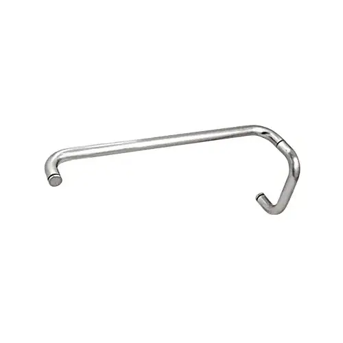 Polished Chrome 6" Pull Handle and 18" Towel Bar BM Series Combination Without Metal Washers