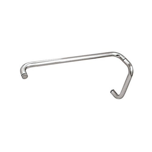 Polished Chrome 8" Pull Handle and 18" Towel Bar BM Series Combination Without Metal Washers