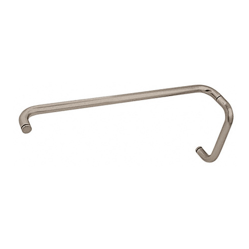 Brushed Nickel 8" Pull Handle and 22" Towel Bar BM Series Combination Without Metal Washers