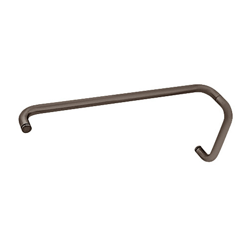 CRL BMNW8X240RB Oil Rubbed Bronze 8" Pull Handle and 24" Towel Bar BM Series Combination Without Metal Washers