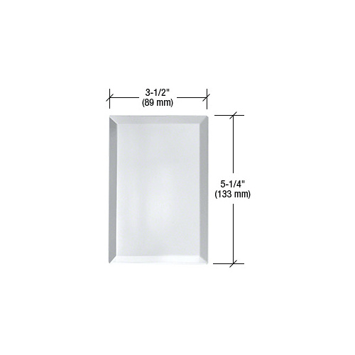 CRL BMP1GC Clear Single Blank without Screw Holes Glass Mirror Plate