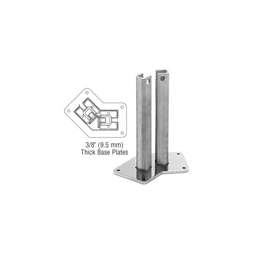 CRL BPAST30 Steel Surface Mount Stanchion for up to 72" Barrier 135 degree Post