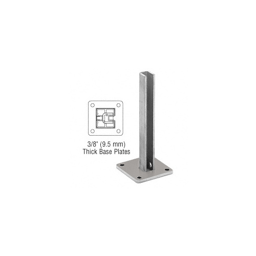 CRL BPEST30BS Brushed Stainless Steel Surface Mount Stanchion for up to 72" Barrier End Post