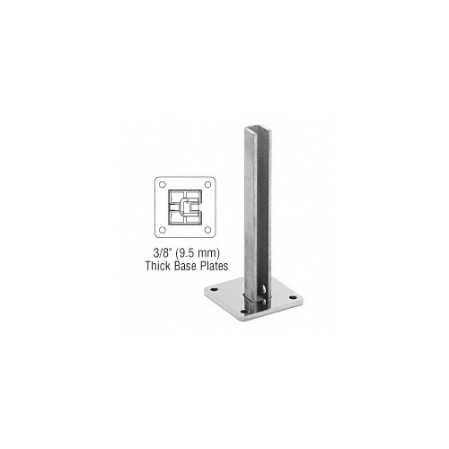 CRL BPEST30PS Polished Stainless Steel Surface Mount Stanchion for up to 72" Barrier End Post