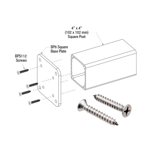 CRL BPS112-XCP50 Base Plate Screw - pack of 50