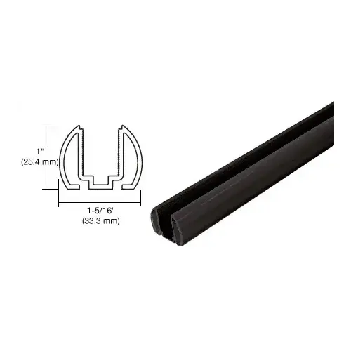 Black AWS 72" Bottom Rail